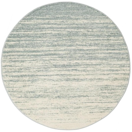 Safavieh 11 x 11 ft. Adirondack Power Loomed Round Area Rug; Slate & Cream ADR113T-11R